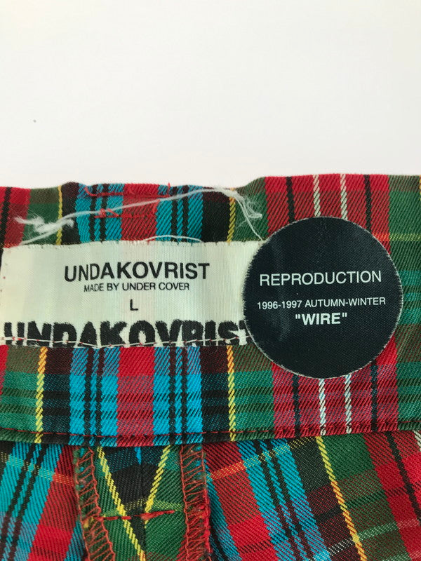 【中古品】【メンズ】 UNDERCOVER アンダーカバー UNDAKOVRIT COTTON CHECK CARGO PANTS コットン チェック柄 カーゴパンツ ボトムス 151-250914-rt-17-tag サイズ：L カラー：マルチカラー 万代Net店