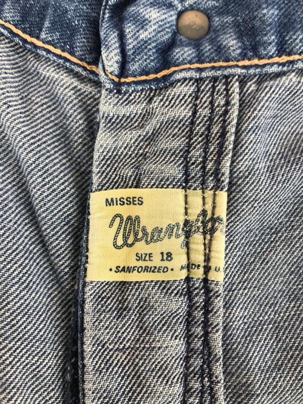 【中古品】【メンズ】 Wrangler ラングラー 60's CONMAR ZIP 11MWZ VITAGE TAPERED DENIM PANTS 60年代 コンマージップ 11MWZ テーパード デニムパンツ ジーンズ ボトムス ヴィンテージ 157-250914-rt-14-tag サイズ：ユースサイズ18 カラー：インディゴ 万代Net店