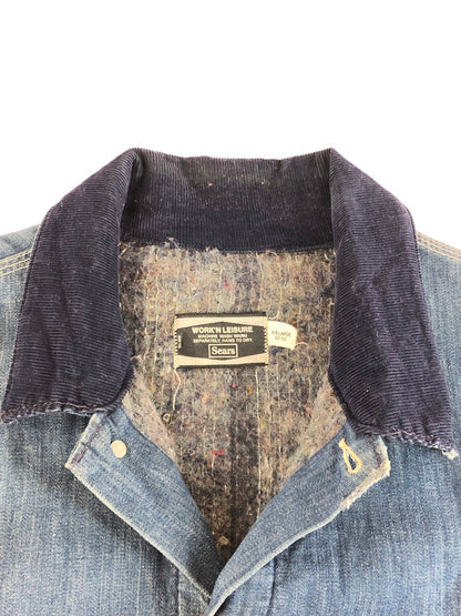 【現状渡し品】【メンズ】 SEARS シアーズ 70’S WORK'S LEISURE DENIM COVERALLS 70年代 デニム カバーオール アウター 146-250915-na-07-tag サイズ：XXL カラー：インディゴ 万代Net店