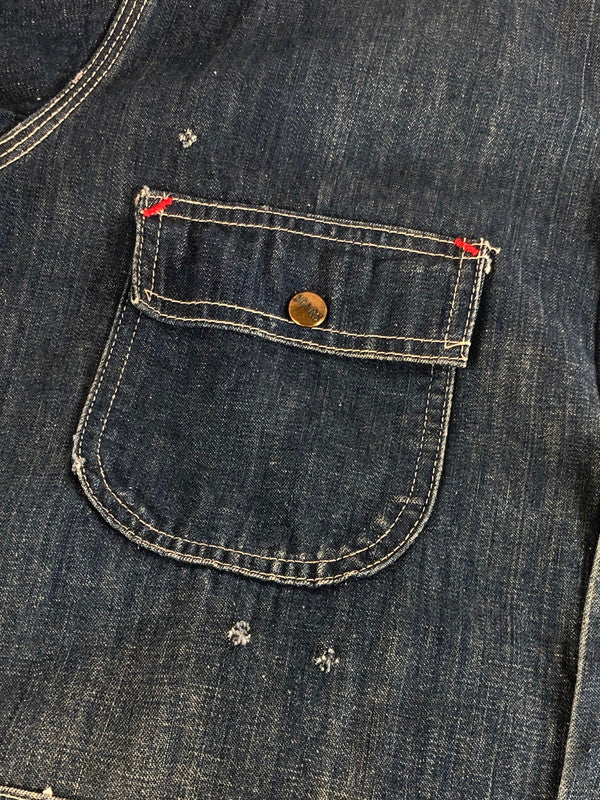 【現状渡し品】【メンズ】 SEARS シアーズ 70’S WORK'S LEISURE DENIM COVERALLS 70年代 デニム カバーオール アウター 146-250915-na-07-tag サイズ：XXL カラー：インディゴ 万代Net店