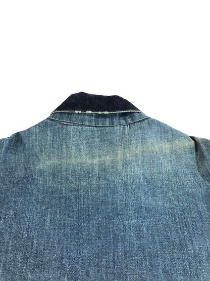 【現状渡し品】【メンズ】 SEARS シアーズ 70’S WORK'S LEISURE DENIM COVERALLS 70年代 デニム カバーオール アウター 146-250915-na-07-tag サイズ：XXL カラー：インディゴ 万代Net店