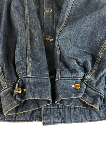 【現状渡し品】【メンズ】 SEARS シアーズ 70’S WORK'S LEISURE DENIM COVERALLS 70年代 デニム カバーオール アウター 146-250915-na-07-tag サイズ：XXL カラー：インディゴ 万代Net店