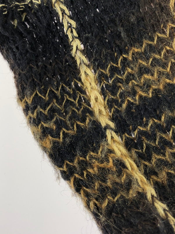 【現状渡し品】【メンズ】 CHELSEA CAMBELL チェルシーキャンベル CHECK PATTERN ACRYLIC MOHAIR CARDIGAN チェックパターン アクリルモヘア カーディガン 146-250912-hi-14-tag サイズ：L カラー：ブラウン系 万代Net店