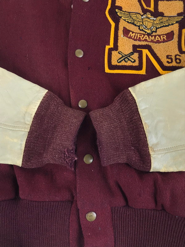 【現状渡し品】【メンズ】 GENERAL ATHLETIC PRODUCTS ジェネラル アスレチック プロダクツ 50's MIRAMAR AWARD JACKET ミラマー アワードジャケット アウター 146-250913-rt-09-tag サイズ：不明 カラー：バーガンディー 万代Net店