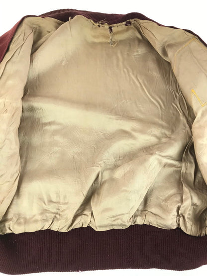 【現状渡し品】【メンズ】 GENERAL ATHLETIC PRODUCTS ジェネラル アスレチック プロダクツ 50's MIRAMAR AWARD JACKET ミラマー アワードジャケット アウター 146-250913-rt-09-tag サイズ：不明 カラー：バーガンディー 万代Net店