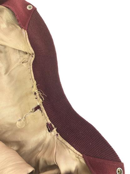 【現状渡し品】【メンズ】 GENERAL ATHLETIC PRODUCTS ジェネラル アスレチック プロダクツ 50's MIRAMAR AWARD JACKET ミラマー アワードジャケット アウター 146-250913-rt-09-tag サイズ：不明 カラー：バーガンディー 万代Net店