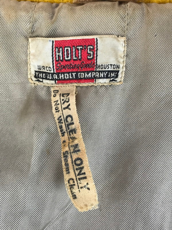 【現状渡し品】【メンズ】 HOLT'S ホルツ 40's WOOL JACKET 40年代 ウール ジャケット アウター ヴィンテージ 146-250913-rt-05-tag サイズ：不明 カラー：ブルー/イエロー 万代Net店