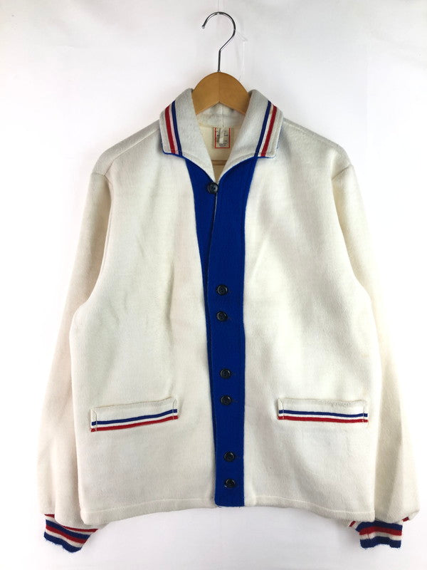 【現状渡し品】【メンズ】 BUTWIN バトウィン 60～70's OPENCOLLAR SPORTS JACKET 60～70年代 トリコロールカラー オープンカラー スポーツジャケット アウター 146-250912-rt-19-tag サイズ：M カラー：オフホワイト 万代Net店