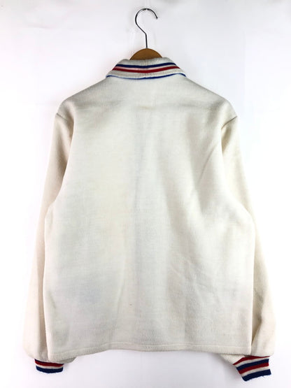 【現状渡し品】【メンズ】 BUTWIN バトウィン 60～70's OPENCOLLAR SPORTS JACKET 60～70年代 トリコロールカラー オープンカラー スポーツジャケット アウター 146-250912-rt-19-tag サイズ：M カラー：オフホワイト 万代Net店