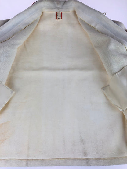 【現状渡し品】【メンズ】 BUTWIN バトウィン 60～70's OPENCOLLAR SPORTS JACKET 60～70年代 トリコロールカラー オープンカラー スポーツジャケット アウター 146-250912-rt-19-tag サイズ：M カラー：オフホワイト 万代Net店