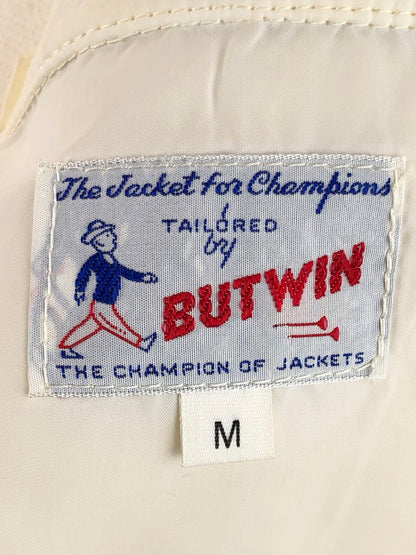 【現状渡し品】【メンズ】 BUTWIN バトウィン 60～70's OPENCOLLAR SPORTS JACKET 60～70年代 トリコロールカラー オープンカラー スポーツジャケット アウター 146-250912-rt-19-tag サイズ：M カラー：オフホワイト 万代Net店