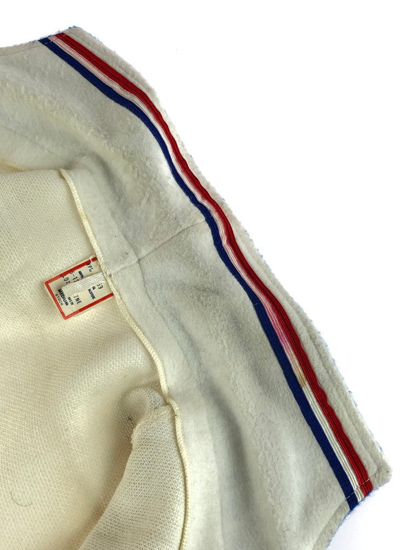 【現状渡し品】【メンズ】 BUTWIN バトウィン 60～70's OPENCOLLAR SPORTS JACKET 60～70年代 トリコロールカラー オープンカラー スポーツジャケット アウター 146-250912-rt-19-tag サイズ：M カラー：オフホワイト 万代Net店