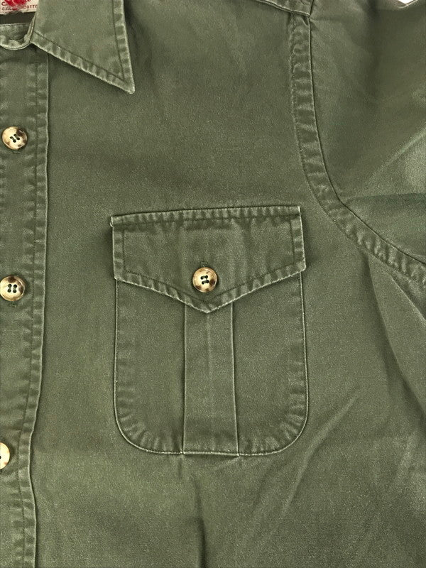 【中古品】【メンズ】 Abercrombie&Fitch アバークロンビーアンドフィッチ ABERCROMBIE&FITCH アバクロンビー＆フィッチ 80's SAFARI SHIRT 80年代 サファリシャツ トップス 146-250914-rt-03-tag サイズ：不明 カラー：グリーン系 万代Net店
