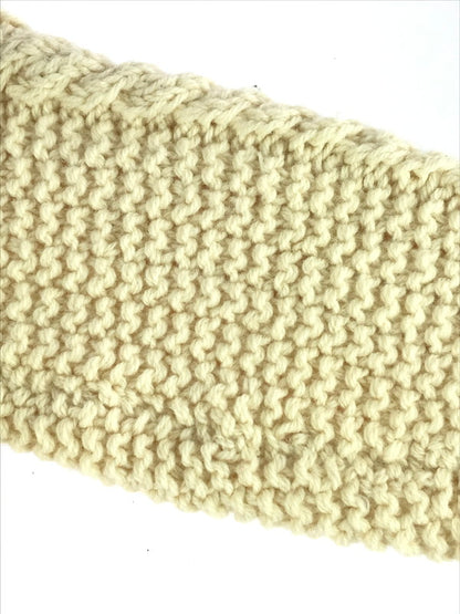 【中古品】【メンズ】 ARAN SWEATER アランセーター FULL ZIP WOOL SWEATER フルジップ ウール セーター トップス 146-250914-rt-07-tag サイズ：不明 カラー：オフホワイト 万代Net店