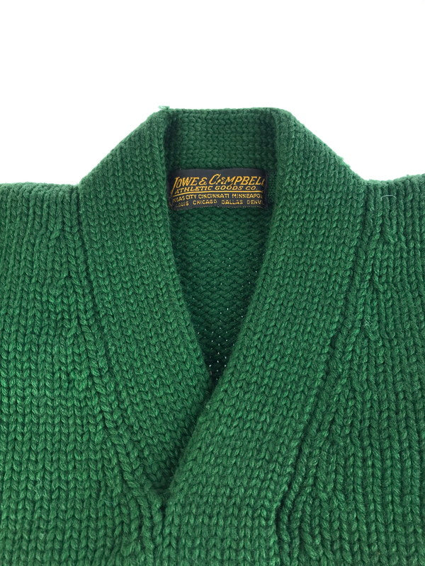 【中古品】【メンズ】 LOWE&CAMPBELL ルーヴェ＆キャンベル 30's LETTERED SWEATER 30年代 レタードセーター トップス ヴィンテージ 146-250914-rt-08-tag サイズ：不明 カラー：グリーン 万代Net店