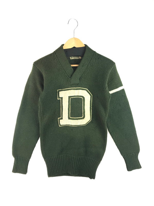 【現状渡し品】【メンズ】 LOWE&CAMPBELL ルーヴェ＆キャンベル 30's LETTERED SWEATER 30年代 レタードセーター トップス ヴィンテージ 146-250914-rt-09-tag サイズ：不明 カラー：モスグリーン 万代Net店