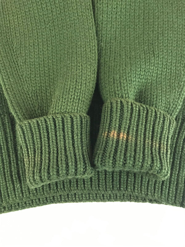 【現状渡し品】【メンズ】 LOWE&CAMPBELL ルーヴェ＆キャンベル 30's LETTERED SWEATER 30年代 レタードセーター トップス ヴィンテージ 146-250914-rt-09-tag サイズ：不明 カラー：モスグリーン 万代Net店