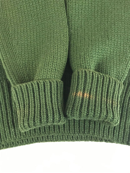 【現状渡し品】【メンズ】 LOWE&CAMPBELL ルーヴェ＆キャンベル 30's LETTERED SWEATER 30年代 レタードセーター トップス ヴィンテージ 146-250914-rt-09-tag サイズ：不明 カラー：モスグリーン 万代Net店