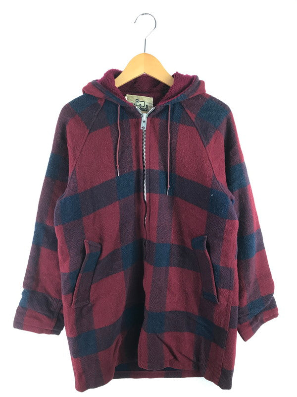 【中古品】【メンズ】 WOOLRICH ウールリッチ 70's WOOL CHECK FULL ZIP HOODIE RED 白タグ 70年代 ウールチェック フルジップ フーディー レッド アウター 146-250913-rt-10-tag サイズ：S カラー：レッド 万代Net店