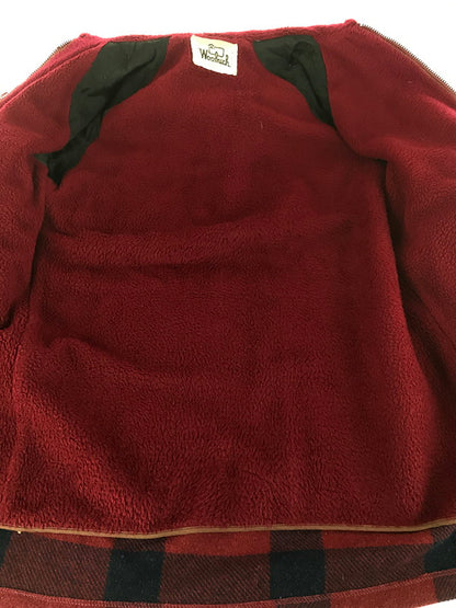 【中古品】【メンズ】 WOOLRICH ウールリッチ 70's WOOL CHECK FULL ZIP HOODIE RED 白タグ 70年代 ウールチェック フルジップ フーディー レッド アウター 146-250913-rt-10-tag サイズ：S カラー：レッド 万代Net店