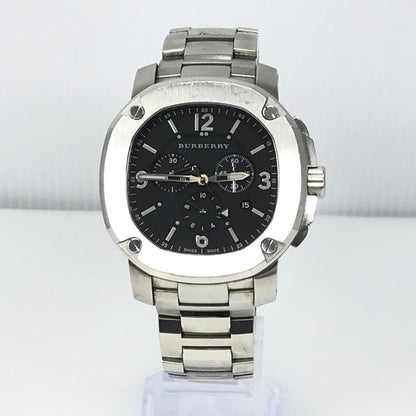 【中古品】【メンズ】 BURBERRY バーバリー THE BRITAIN BBY1102 ザブリテン クロノグラフ 自動巻腕時計 時計 197-250917-na-10-tag カラー：シルバー 万代Net店