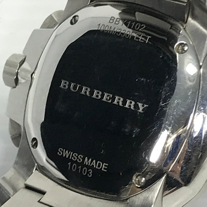 【中古品】【メンズ】 BURBERRY バーバリー THE BRITAIN BBY1102 ザブリテン クロノグラフ 自動巻腕時計 時計 197-250917-na-10-tag カラー：シルバー 万代Net店