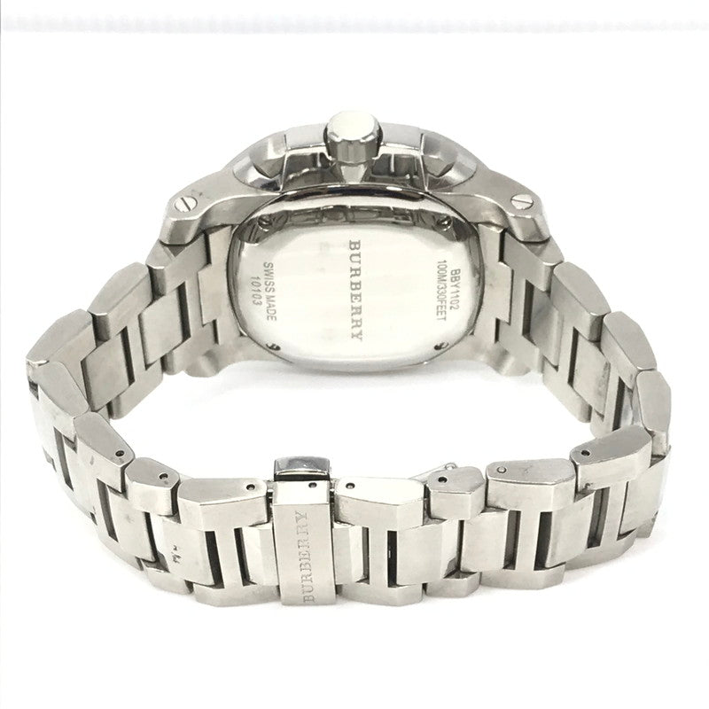 【中古品】【メンズ】 BURBERRY バーバリー THE BRITAIN BBY1102 ザブリテン クロノグラフ 自動巻腕時計 時計 197-250917-na-10-tag カラー：シルバー 万代Net店