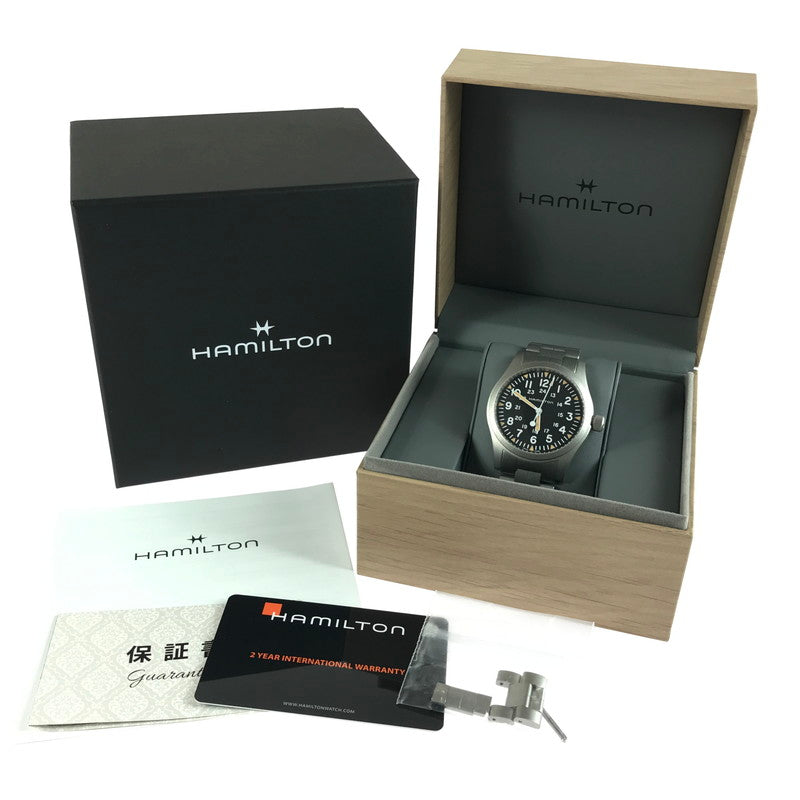 【中古品】【メンズ】 HAMILTON ハミルトン KHAKI FIELD MECHANICAL H69529 カーキ フィールド メカニカル 腕時計 余りコマ3個 197-250920-na-10-tag カラー：シルバー 万代Net店