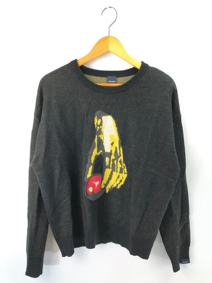 【現状渡し品】【メンズ】 APPLEBUM アップルバム GOLDEN APPLE CREW SWEATER ゴールデン アップル クルー セーター 142-250920-na-16-tag サイズ：M カラー：ブラック 万代Net店