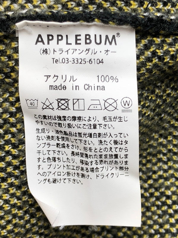 【現状渡し品】【メンズ】 APPLEBUM アップルバム GOLDEN APPLE CREW SWEATER ゴールデン アップル クルー セーター 142-250920-na-16-tag サイズ：M カラー：ブラック 万代Net店