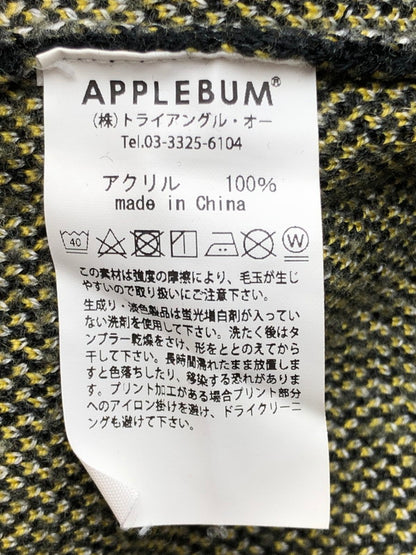 【現状渡し品】【メンズ】 APPLEBUM アップルバム GOLDEN APPLE CREW SWEATER ゴールデン アップル クルー セーター 142-250920-na-16-tag サイズ：M カラー：ブラック 万代Net店