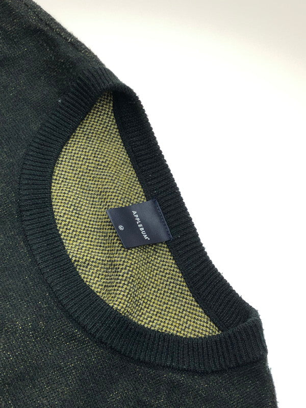 【現状渡し品】【メンズ】 APPLEBUM アップルバム GOLDEN APPLE CREW SWEATER ゴールデン アップル クルー セーター 142-250920-na-16-tag サイズ：M カラー：ブラック 万代Net店