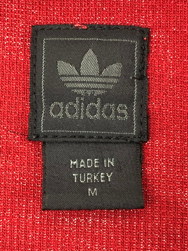 【中古品】【メンズ】 ADIDAS アディダス LOGO TRACK JAKCET ロゴ トラックジャケット ライトアウター 146-260509-na-20-tag サイズ：M カラー：レッド 万代Net店