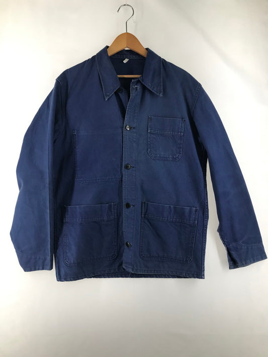 【中古品】【メンズ】 EURO VINTAGE ユーロヴィンテージ 40～50's MADE IN FRANCE FRENCH WORK JACKET フランス製 フレンチワーク ジャケット ライトアウター ヴィンテージ 146-250921-rt-03-tag サイズ：不明 カラー：ブルー 万代Net店