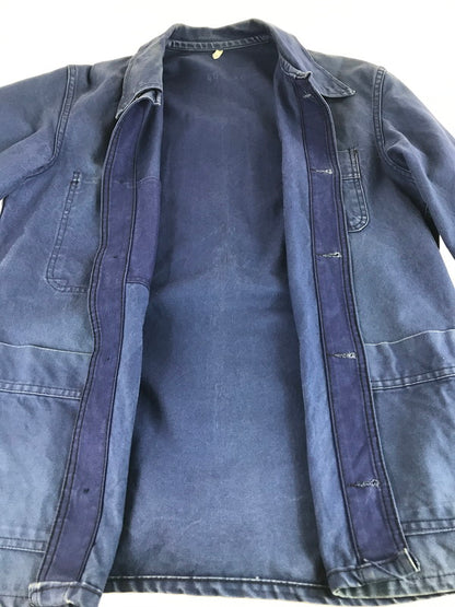 【中古品】【メンズ】 EURO VINTAGE ユーロヴィンテージ 40～50's MADE IN FRANCE FRENCH WORK JACKET フランス製 フレンチワーク ジャケット ライトアウター ヴィンテージ 146-250921-rt-03-tag サイズ：不明 カラー：ブルー 万代Net店