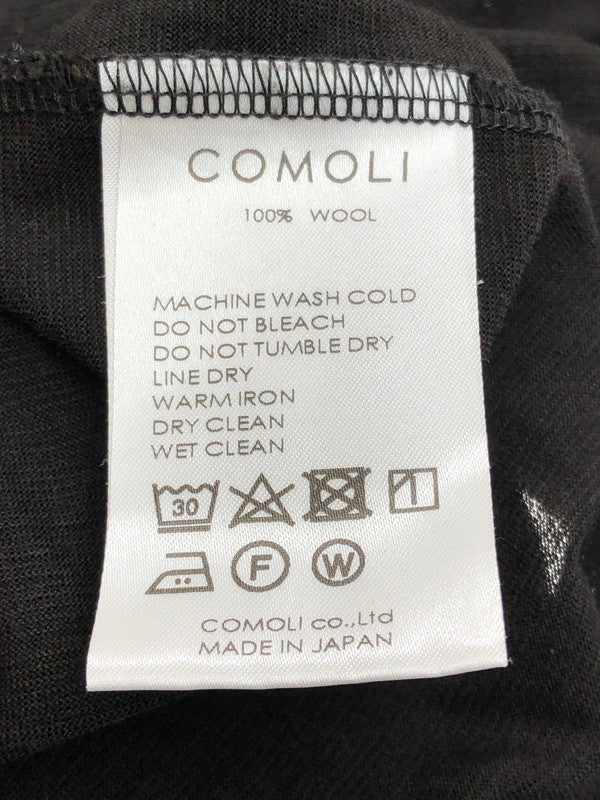 【現状渡し品】【メンズ】 COMOLI コモリ 23SS SUMMER WOOL 天竺 TEE X01-05013 サマーウール 天竺 Tシャツ 半袖Tシャツ 140-250920-na-12-tag サイズ：4 カラー：ブラウン 万代Net店