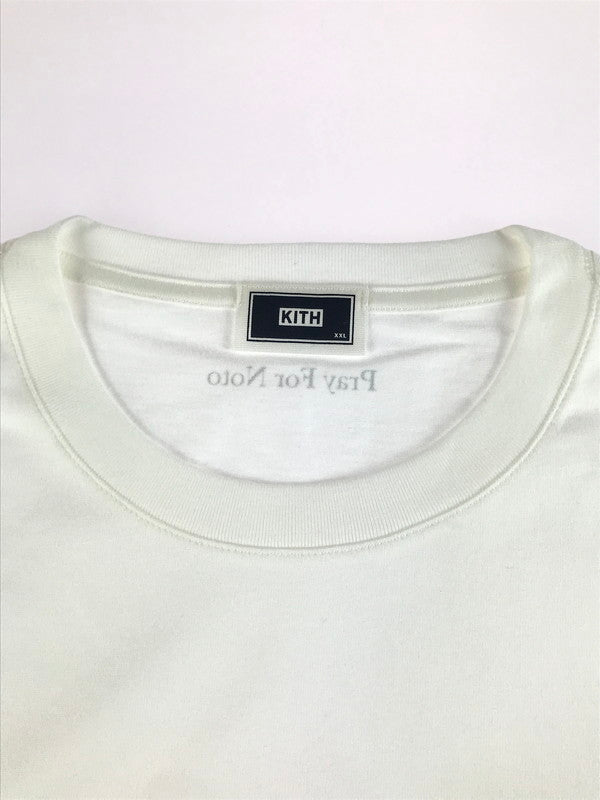 【中古美品】【メンズ】 KITH キス PRAY FOR NOTO TEE WHITE 24-071-060-0078-1-0 キス プレイ フォー ノト Tシャツ ホワイト 半袖Tシャツ トップス 142-250925-rt-04-tag カラー：ホワイト 万代Net店