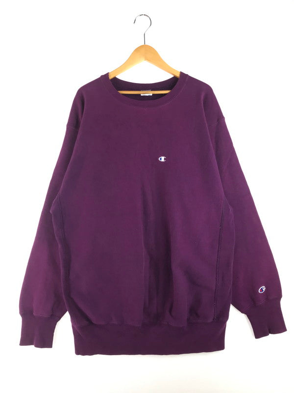 【中古品】【メンズ】 Champion チャンピオン 90's REVERSE WEAVE ONE POINT LOGO SWEATSHIRTS 90年代 リバースウィーブ ワンポイントロゴ スウェットシャツ 146-250915-rt-14-tag サイズ：XXL カラー：パープル 万代Net店