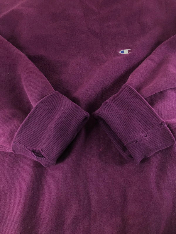 【中古品】【メンズ】 Champion チャンピオン 90's REVERSE WEAVE ONE POINT LOGO SWEATSHIRTS 90年代 リバースウィーブ ワンポイントロゴ スウェットシャツ 146-250915-rt-14-tag サイズ：XXL カラー：パープル 万代Net店