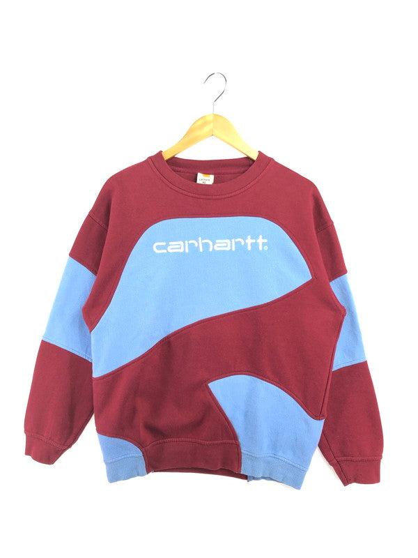 【中古品】【メンズ】 CARHARTT REWORKED カーハート リワークド CREWNECK SWEATSHIRT クルーネック スウェットシャツ トレーナー 長袖 トップス 146-260514-ki-09-tagh サイズ：XL カラー：レッド/ブルー 万代Net店