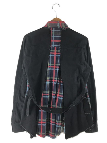 【中古品】【メンズ】 MINEDENIM マインデニム × OLDPARK オールドパーク REBUILD LAYERED SHIRTS MND-20AWOP002-98-022 リビルド レイヤード シャツ 長袖シャツ 140-251004-na-07-tag サイズ：2 カラー：マルチカラー 万代Net店