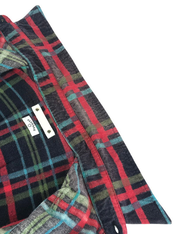 【中古品】【メンズ】 MINEDENIM マインデニム × OLDPARK オールドパーク REBUILD LAYERED SHIRTS MND-20AWOP002-98-022 リビルド レイヤード シャツ 長袖シャツ 140-251004-na-07-tag サイズ：2 カラー：マルチカラー 万代Net店
