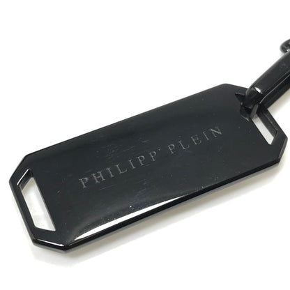 【中古品】【メンズ】 PHILIPP PLEIN フィリップ プレイン ドッグタグ プレート ネックレス アクセサリー 192-260627-na-17-tagh カラー：ブラック 万代Net店