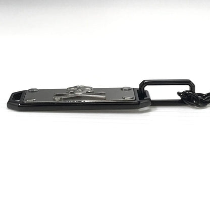 【中古品】【メンズ】 PHILIPP PLEIN フィリップ プレイン ドッグタグ プレート ネックレス アクセサリー 192-260627-na-17-tagh カラー：ブラック 万代Net店