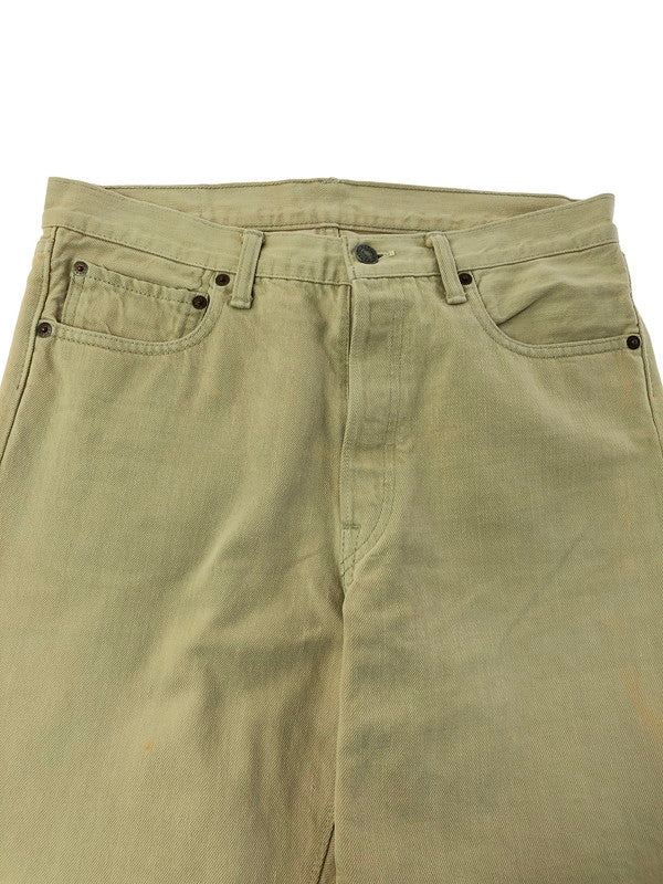 【中古品】【メンズ】 WAREHOUSE ウエアハウス STRAIGHT DENIM PANTS 旧タグ 501XXレプリカ ストレートデニム アメカジ 156-260823-su-09-tagh サイズ：33 カラー：ベージュ 万代Net店