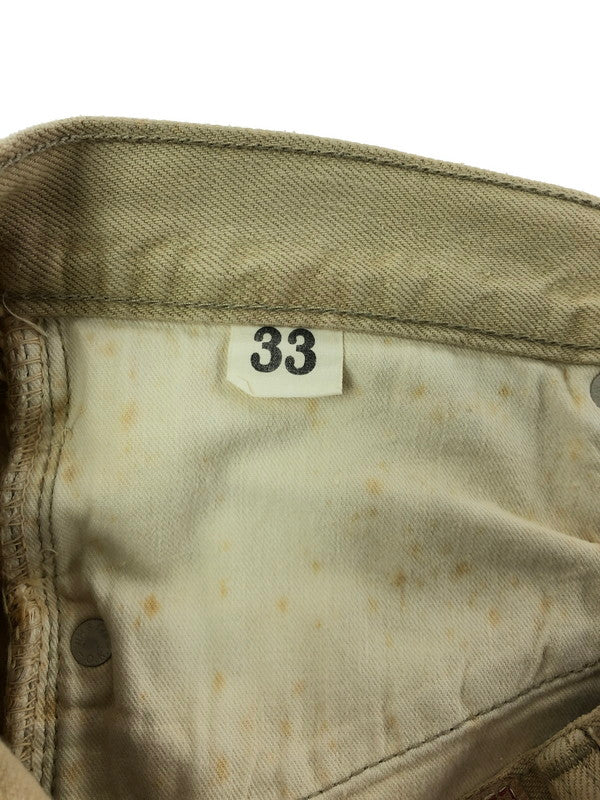 【中古品】【メンズ】 WAREHOUSE ウエアハウス STRAIGHT DENIM PANTS 旧タグ 501XXレプリカ ストレートデニム アメカジ 156-260823-su-09-tagh サイズ：33 カラー：ベージュ 万代Net店