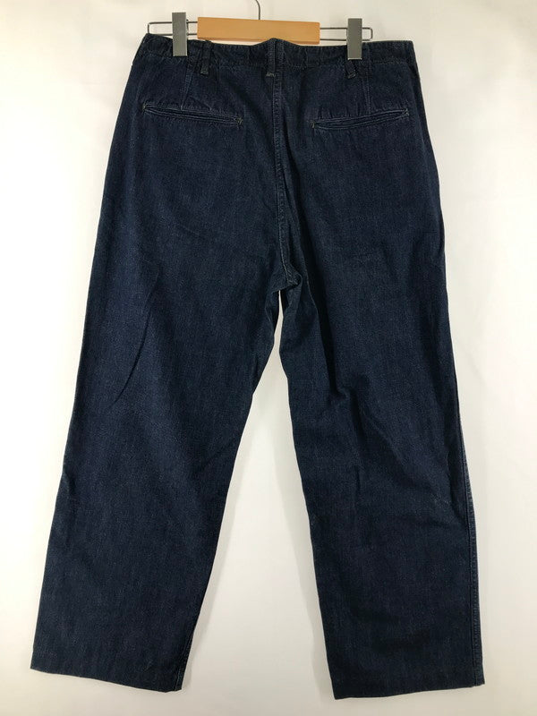 【中古品】【メンズ】 BUTTON FLY DENIM WIDE PANTS ボタンフライ デニム ワイドパンツ ジーンズ ボトムス 156-250921-rt-17-tag サイズ：33 カラー：インディゴ 万代Net店