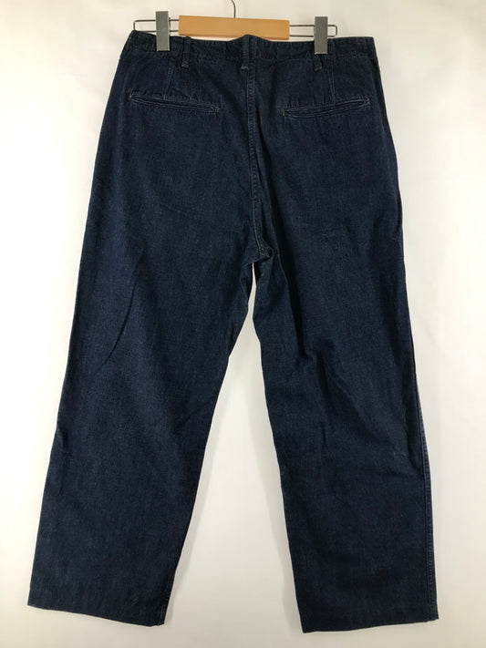【中古品】【メンズ】 BUTTON FLY DENIM WIDE PANTS ボタンフライ デニム ワイドパンツ ジーンズ ボトムス 156-250921-rt-17-tag サイズ：33 カラー：インディゴ 万代Net店