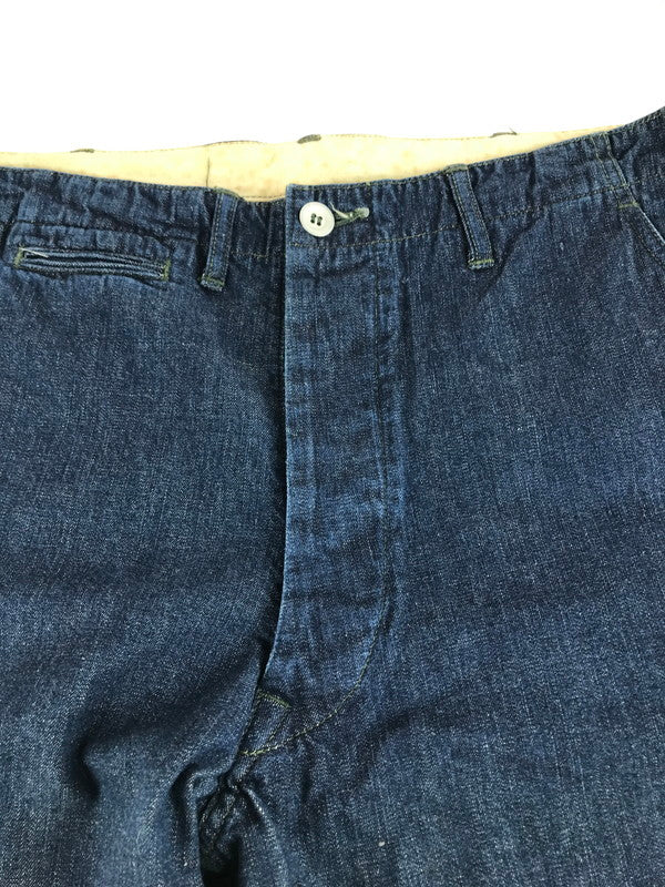 【中古品】【メンズ】 BUTTON FLY DENIM WIDE PANTS ボタンフライ デニム ワイドパンツ ジーンズ ボトムス 156-250921-rt-17-tag サイズ：33 カラー：インディゴ 万代Net店