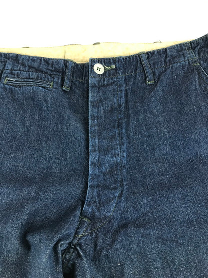 【中古品】【メンズ】 BUTTON FLY DENIM WIDE PANTS ボタンフライ デニム ワイドパンツ ジーンズ ボトムス 156-250921-rt-17-tag サイズ：33 カラー：インディゴ 万代Net店